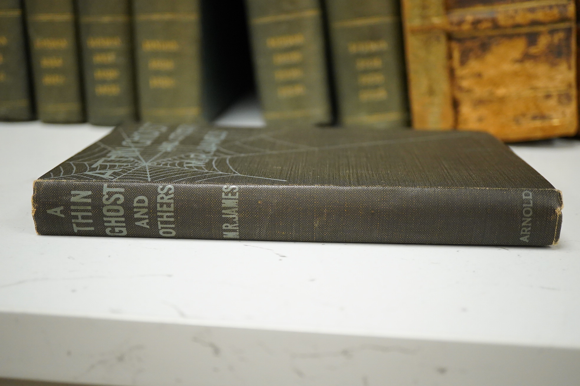 James, Montague Rhodes - A Thin Ghost and Others. first edition. half title; original black and white pictorial cloth, cr. 8vo. Edward Arnold, 1919